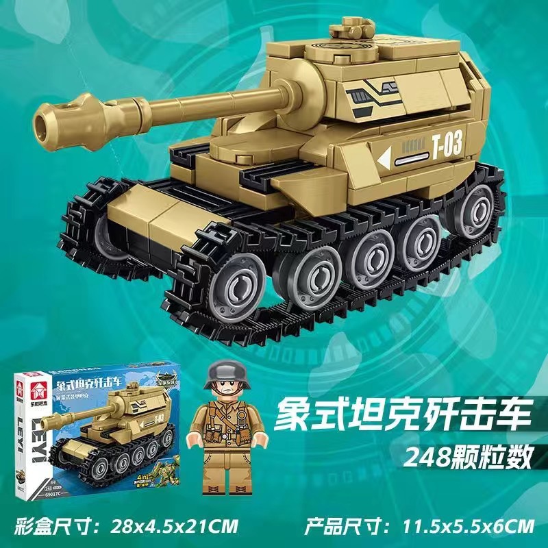 Los niños de bricolaje bloques de construcción de coche famoso coche de carreras 4-en-1 pequeña partícula juguetes educativos