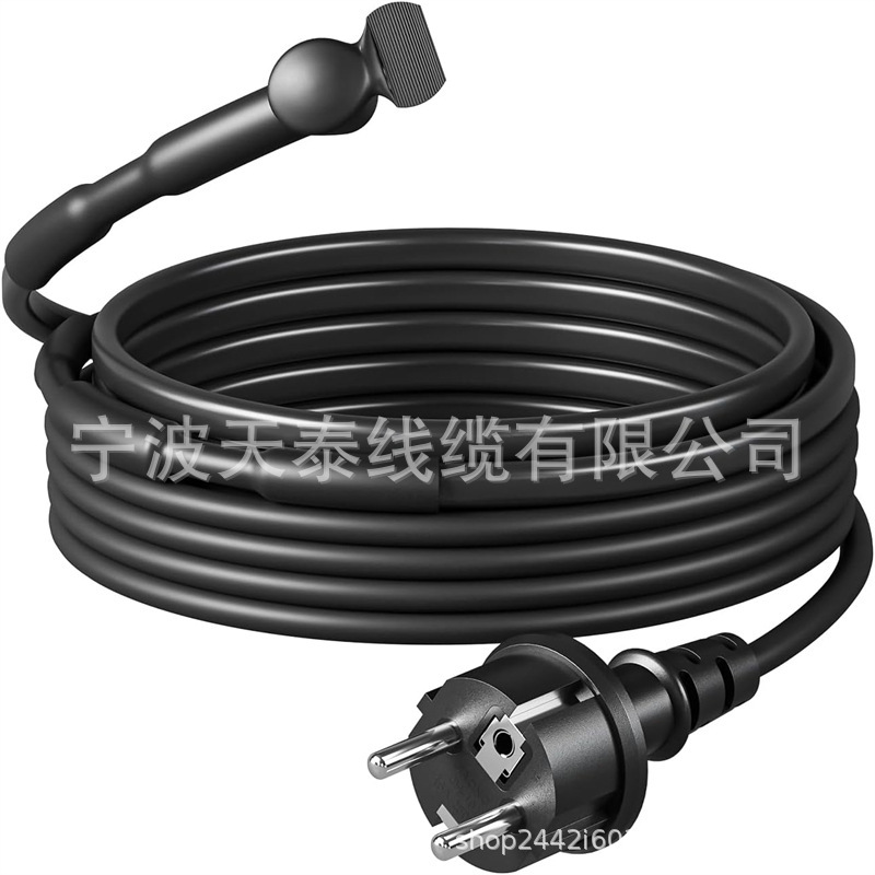 加热电缆230V带恒温器加热带防冻热线防水管道节能自动打开/关闭