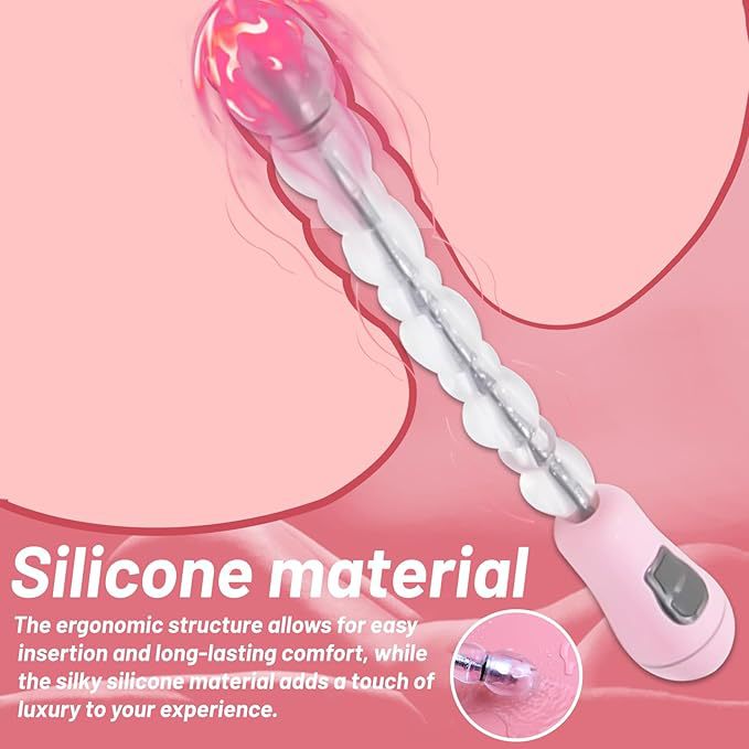 Transformable Dragon Vibrating Anal Plug with Beads, Rechargeable TPE Design — detail image 7