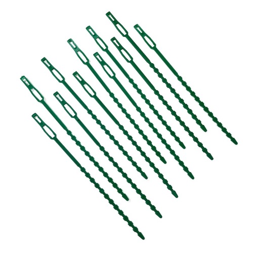 50 multifunctional fishbone cable ties, green straps, garden fixed wires, gardening fishbone cable ties factory