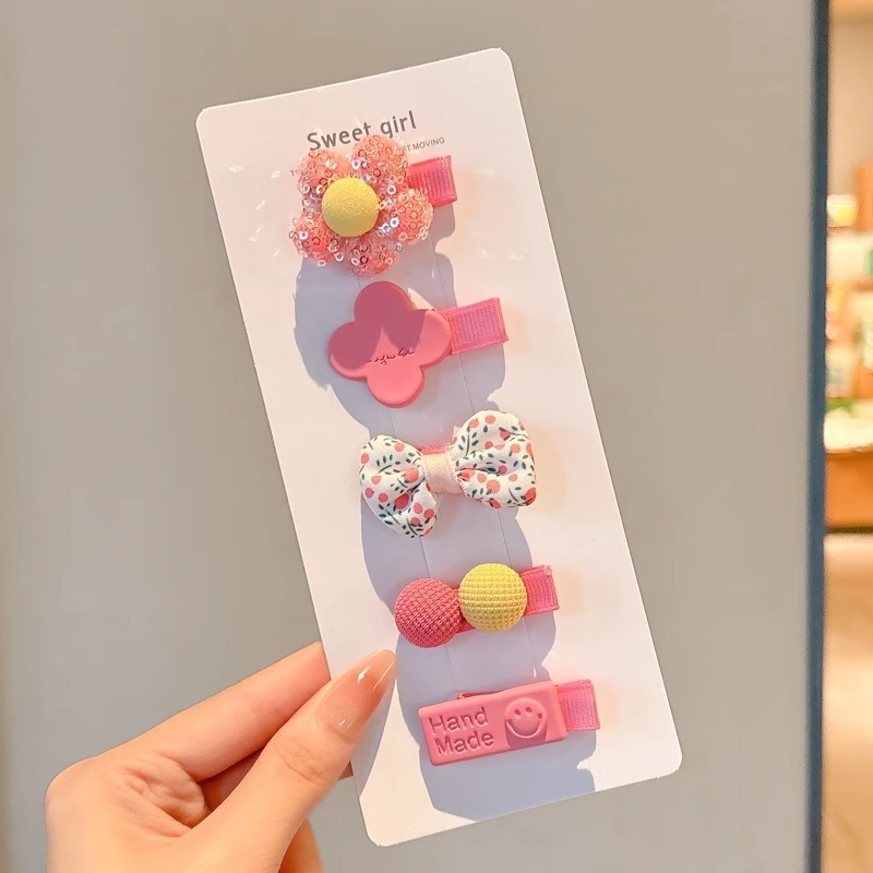 Clip para el cabello de bebé niñita no daña la tarjeta de cabello para niños adorable clip de cabello de mar de supercabel