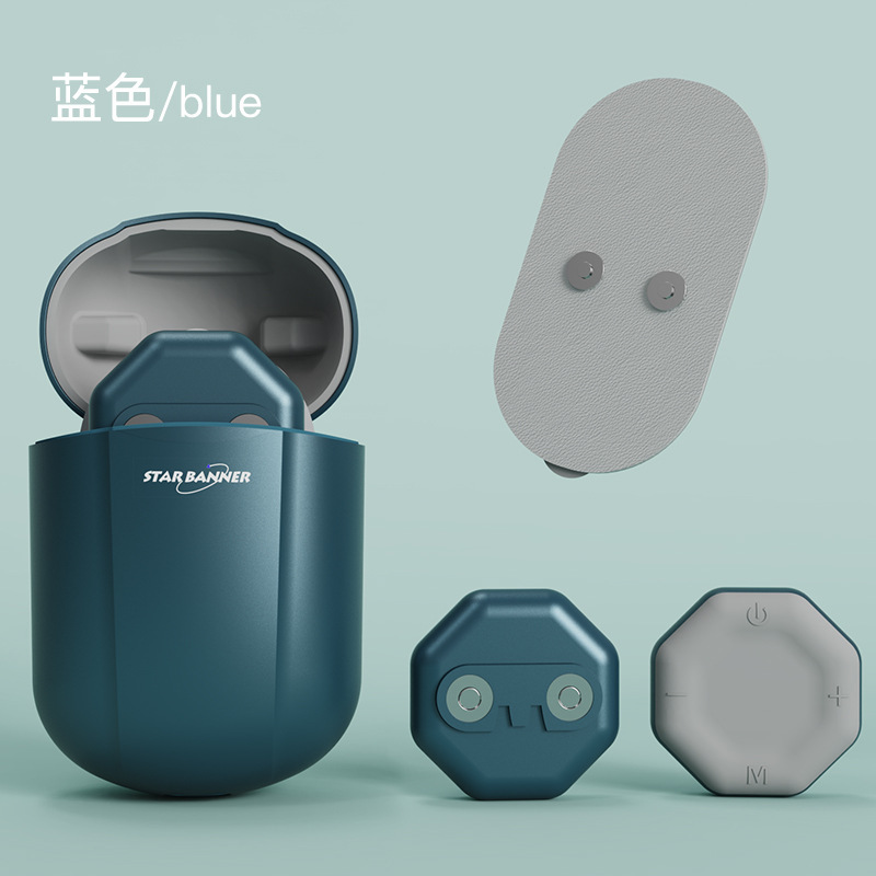 Parche de masaje de bolsillo portátil transfronterizo pulso de baja frecuencia mini pierna cintura espalda relajación masajeador columna cervical masaje pegatina