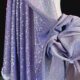 Phantom Blue Gradient Stretch Knitted Glitter Sequin Fabric Gown Fashion Performance Clothing Fashion Designer Fabric