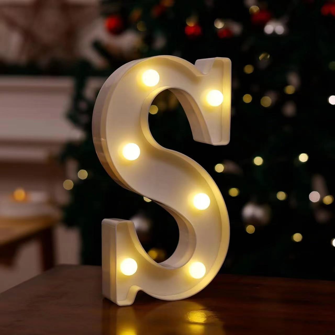 Lámpara LED de Letras y Números de PVC Decorativa para Fiestas y Bodas image 4