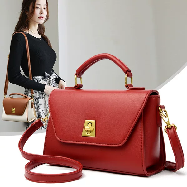 Popular Normcore Style Small Square Bag, High-End Armpit Bag, Single Shoulder Crossbody Bag, Genuine Leather Texture, Versatile Commuting, Large Capacity