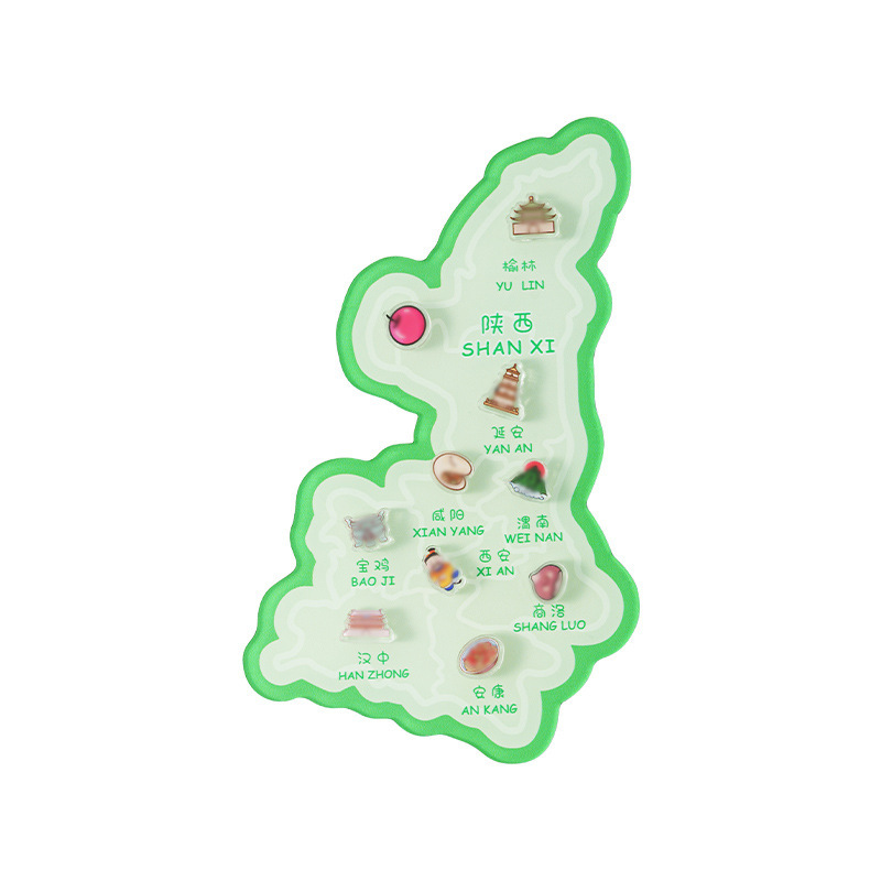亚克力冰箱贴定制立体磁吸亚克力城市冰箱贴新疆西藏地图冰箱贴|undefined