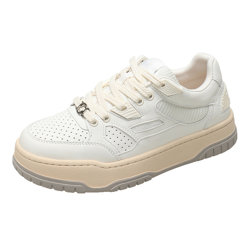 Small niche design, fashionable temperament, thick soled white for women 2024 new Korean version, comfortable and_voghion.com