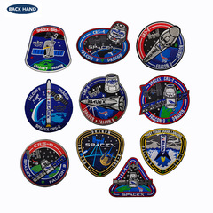 Embroidered Patch of CRS Space Station Badge NASA SpaceX