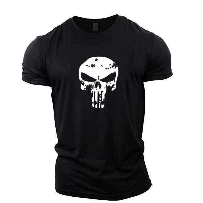 Cross-Border Amazon Ebay Popular Men's Punisher Logo Short-Sleeved T-Shirt