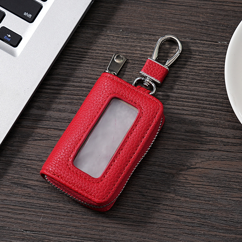 Bolso para llaves compacto portátil de negocios Bolso de almacenamiento para sensor de automóvil universal para hombre Almacenamiento para mujer de gran capacidad