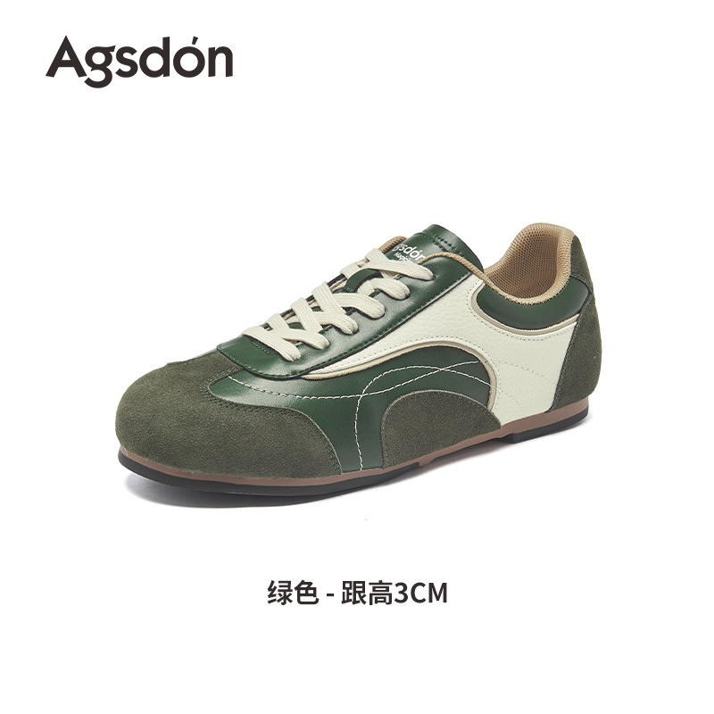 Augu Lion Dengde zapatos de entrenamiento para mujeres 2025 nuevo otoño ballet de suela gruesa Gump zapatos de skate suave