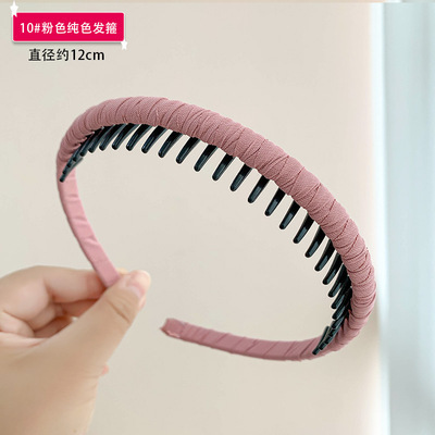 女の子用花柄布製ヘアピン、歯付き滑り止め韓国風可愛いプリンセスヘアバンド、頭を傷つけないおしゃれなヘアバンド|undefined