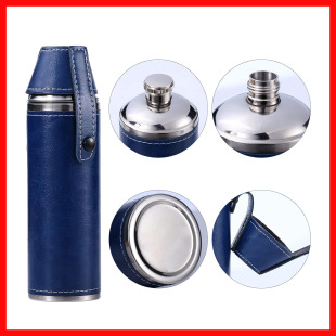 8oz12oz�A���Ɖ�PUƤ���bhip cylinder flask304���P䓱�y�Ʊ�