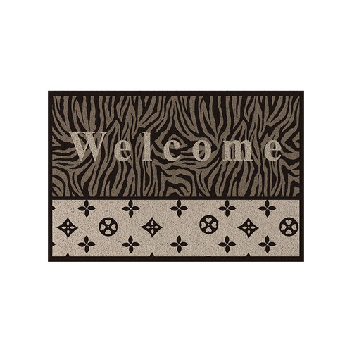 Wire ring entrance door floor mat, light luxury and simple entrance door step mat, foyer anti-slip mat, cuttable entrance door mat