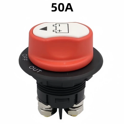 Rv Yacht Car Modified Battery Knob Switch 50A100A200A300A Dc Battery Power-Off Switch (Power supply, ignition system accessories) - 50a
