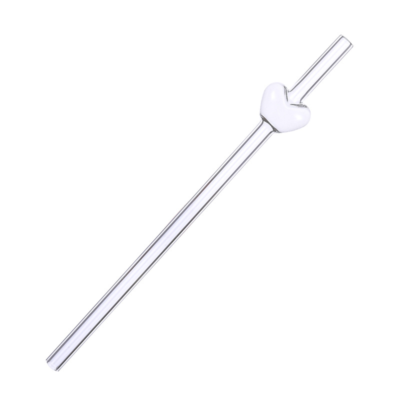 amor pipas de vidrio transparente color tubo recto alto borosilicano resistente al calor jugo de té tubo de vidrio pipas de vidrio de color