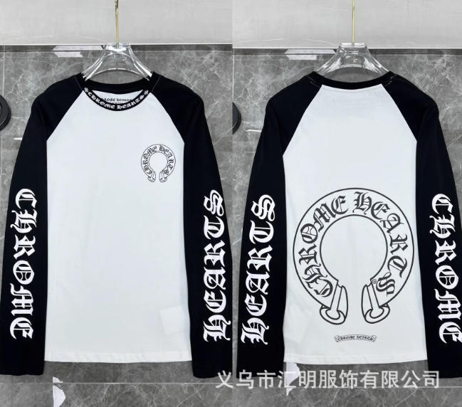 新款跨境CH克罗潮牌MattyBoy红唇十字针长袖圆领卫衣时尚百搭上衣|undefined