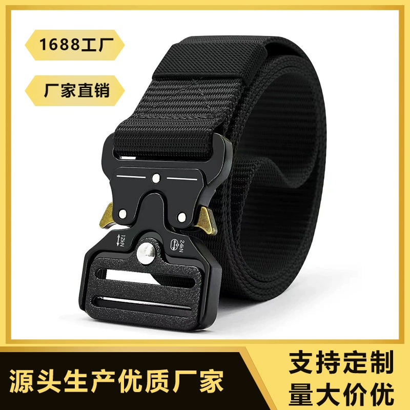 Тактическая пряжка из сплава кобры Имитация нейлонового тканого пояса Многофункциональный пояс специальной подготовки для мужчин на открытом воздухе дикий пояс