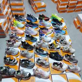 德尔惠春季杂款皮面双网运动鞋跑步鞋板鞋杂款杂色批发图片款搭配