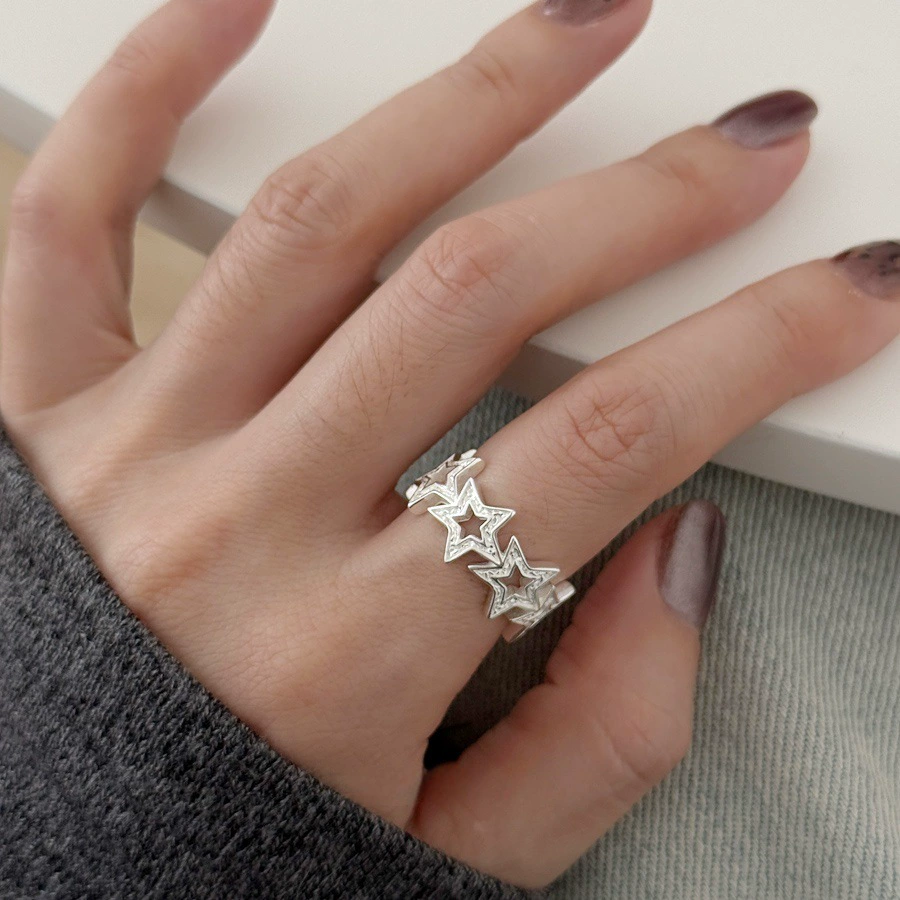 Серебряное кольцо 925 пробы, матовая отделка, стиль легкой роскоши, середний палец, не тускнеет