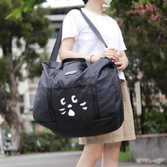 Surprised Cat Cartoon Cute Folding Large Capacity Luggage Bag Portable Travel Bag Men's and Women's Travel Bag Fitness Bag