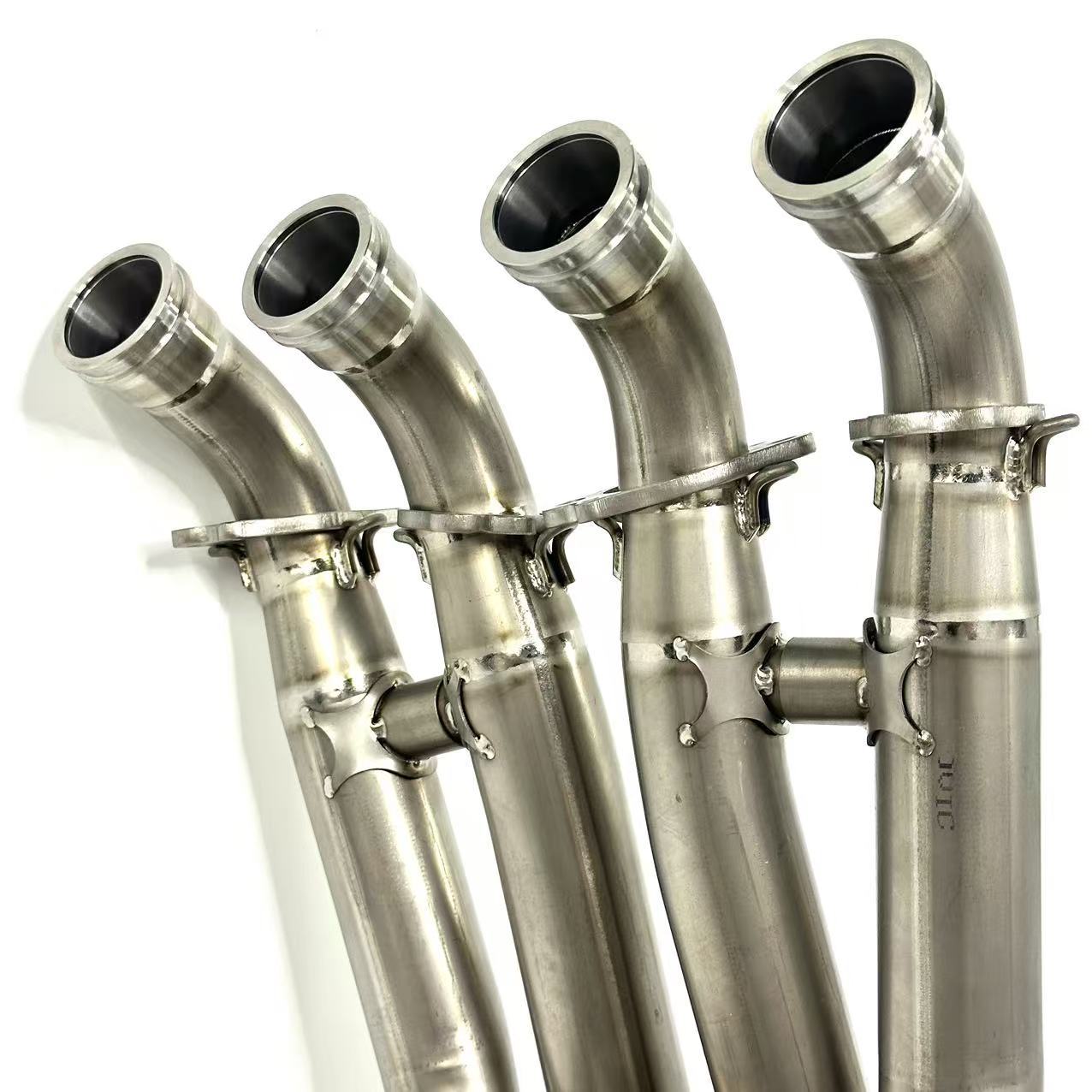 BMW S1000XR/M1000XR modified front section, BMW S1000XR Akrapovic front and middle section, titanium alloy front section