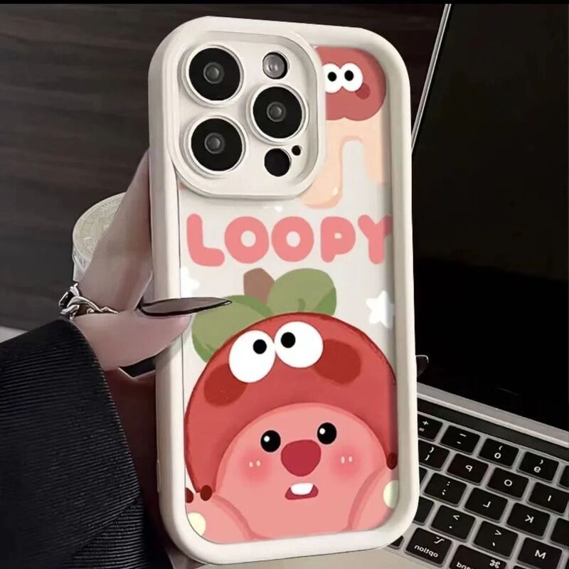 Loopy Beaver Suitable for Apple 17Pro Mobile Phone Case Iphone16Plus Cartoon 15 High Appearance 14 Soft Shell 13