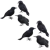 6-piece set of crows