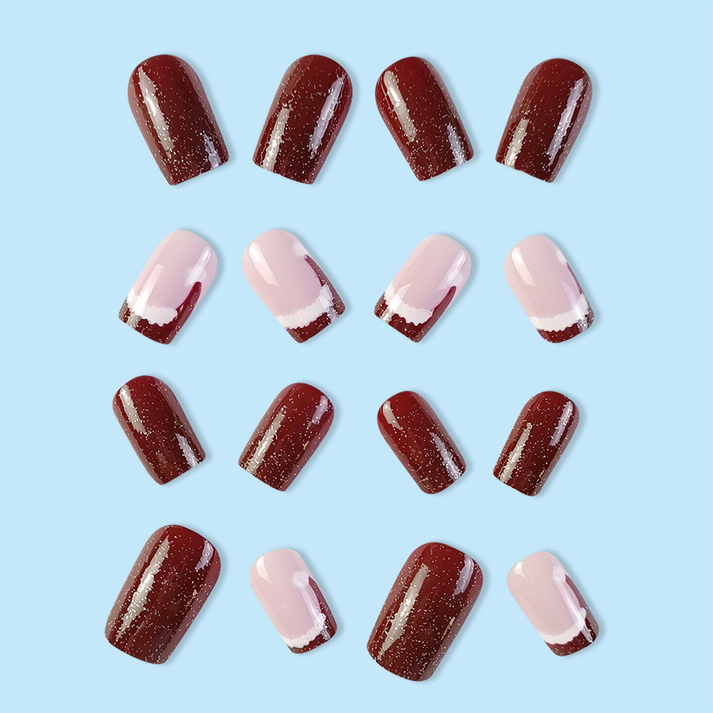 Navidad desgaste uñas especial pieza de uñas europeo y americano Venta caliente parche de uñas falso lindo sombrero de Navidad uñas pieza de belleza uñas