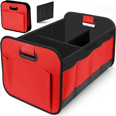 Car storage bag/box Foldable Oxford Cloth Storage - red-583530
