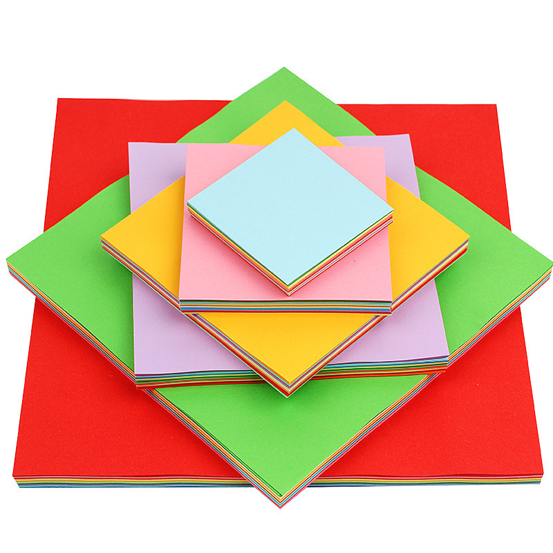 Papel de origami cuadrado de colores para niños, papel artesanal de 10 y 20 colores, papel artesanal de colores, papel de origami para jardín de infantes.