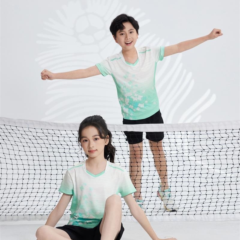 Nuevos niños adultos ropa de bádminton ropa de tenis de mesa ropa deportiva ropa de chicas secado rápido