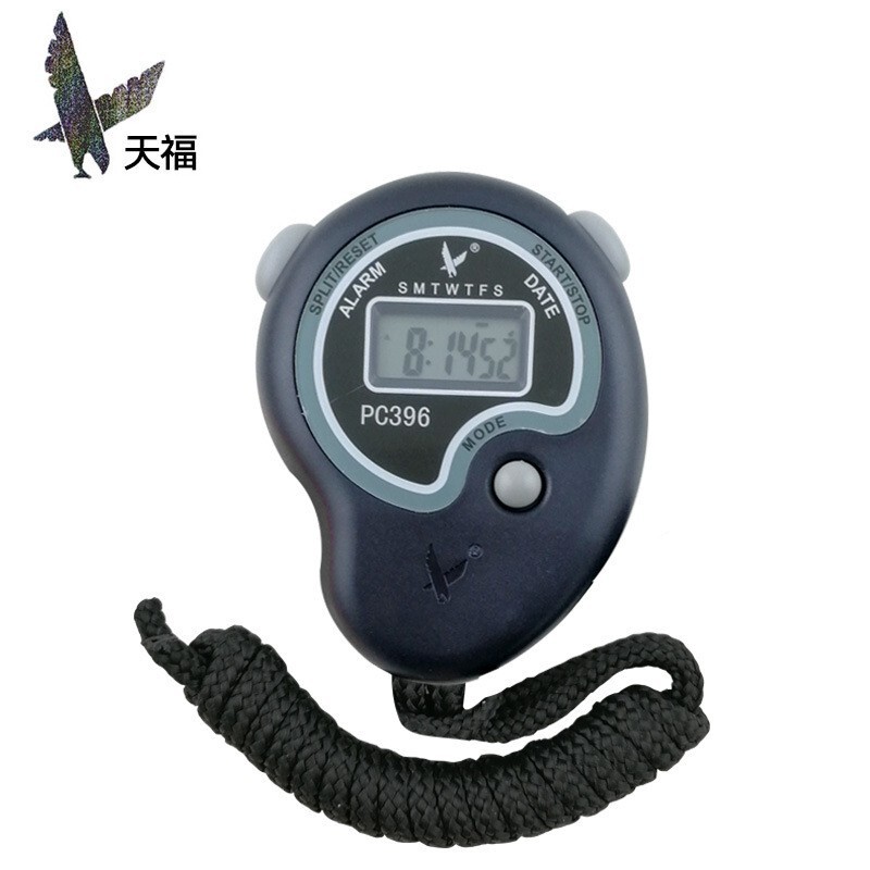 Tianfu Stopwatch Pc396 Single-Row 2-Channel Pc894 Referee Timing Step Counter Voice Timer Clock Timer Tf6203