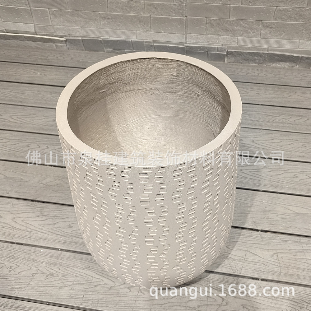 生活景观圆形大型花盆现代装饰装饰花盆批发家居花盆批发