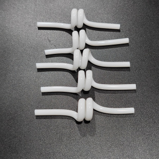 Manufacturer Customized Food Grade Silicone Spiral Tube Beauty Instrument Accessories Elbow Tube Retractable Spring Coil Tube Sample