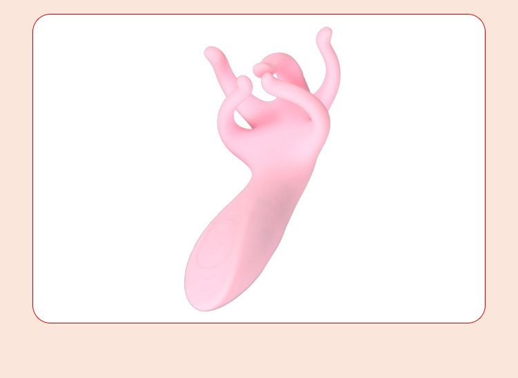 Antelope Five-Finger Vibrator Pink Silicone Wearable Egg with Variable-Frequency Vibration — detail image 17