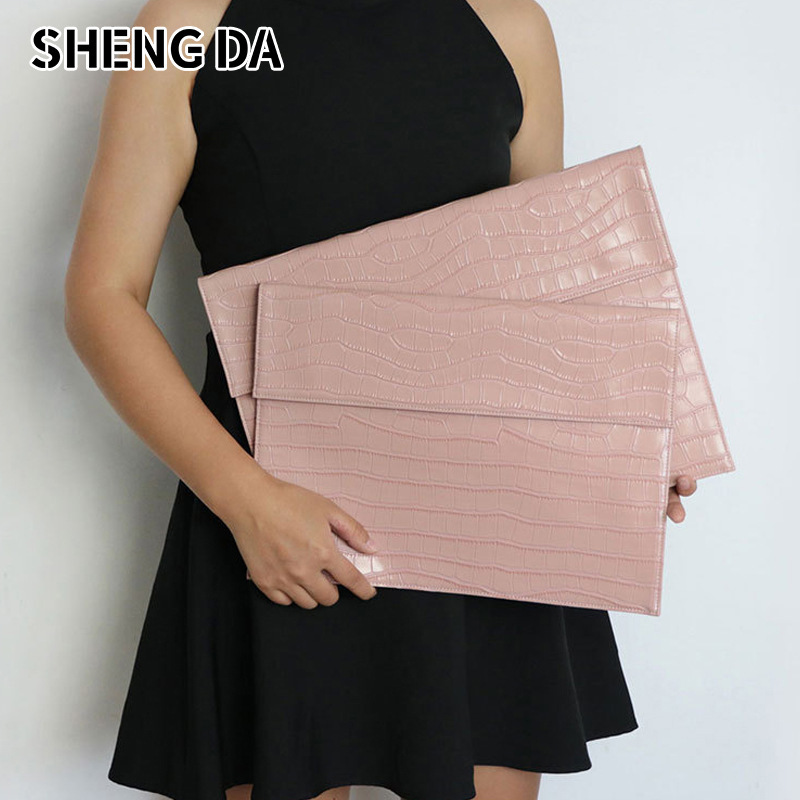 Cross-Border Laptop Sleeve Macbookair Business Pu Leather Envelope Bag Horizontal Handheld Computer Bag Protection