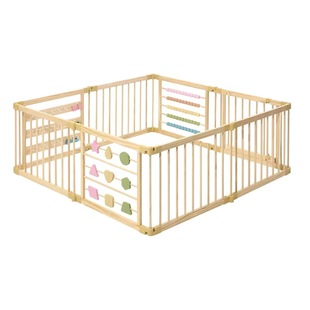 Deformable Wooden Children's Fence Foldable Wooden Children's Solid Wood Game Fence Crawling Home Fence Wholesale