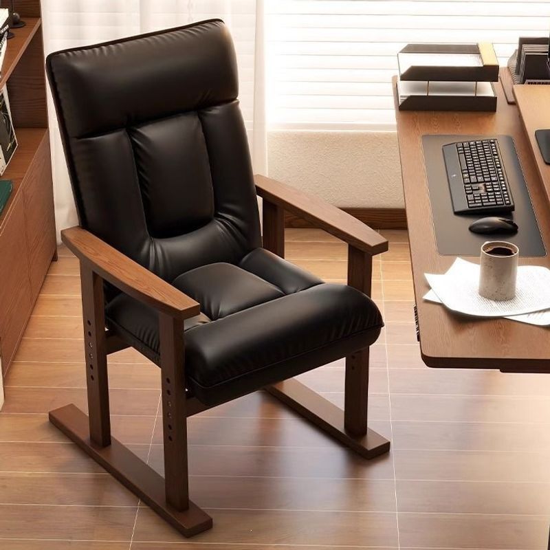 Solid Wood Computer Chair for Home Use, Comfortable for Long Sitting, Desk Sofa Chair, Office Chair with Backrest, Foldable Reclining Lazy Chair Solid Wood Computer Chair for Home Use, Comfortable for Long Sitting, Desk Sofa Chair, Office Chair with Backrest, Foldable Reclining Lazy Chair