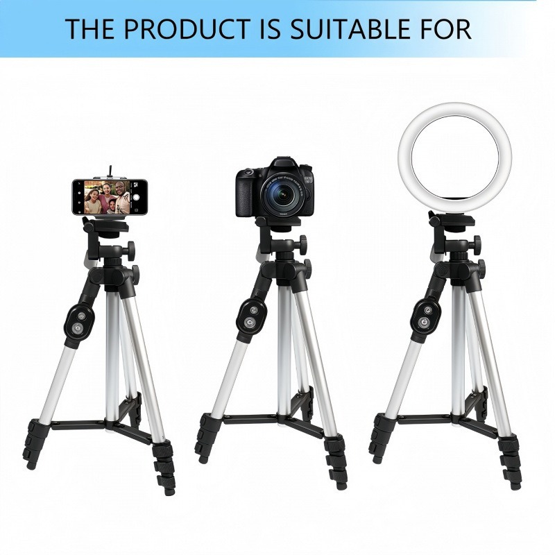 Soporte de fotografía para teléfono móvil multifuncional al por mayor 3888 3110 soporte de luz en vivo para teléfono móvil portátil trípode en vivo
