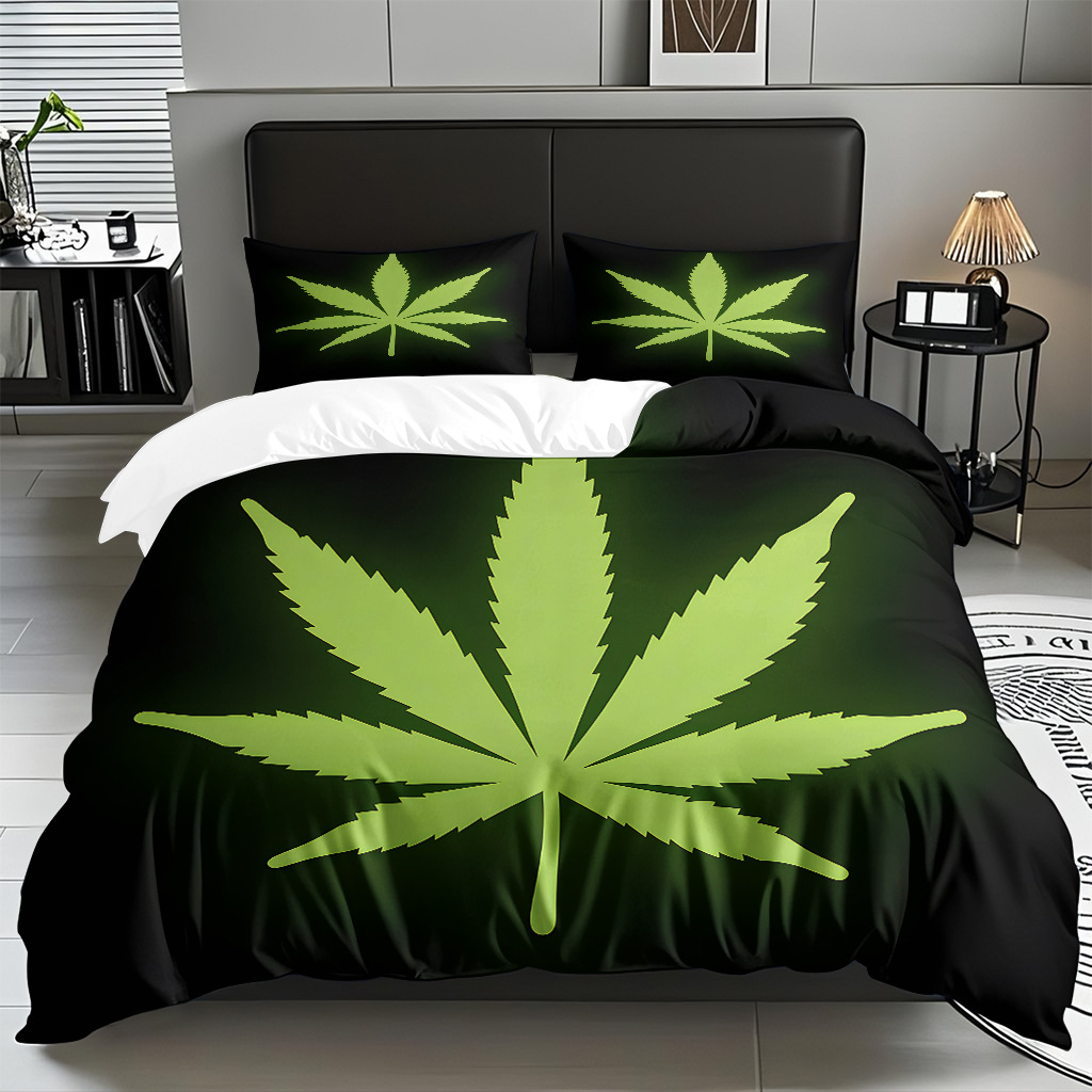 Modo JIT Temu transfronterizo tela doméstica abrasión cubierta hoja de impresión digital set de ropa de cama fábrica directa