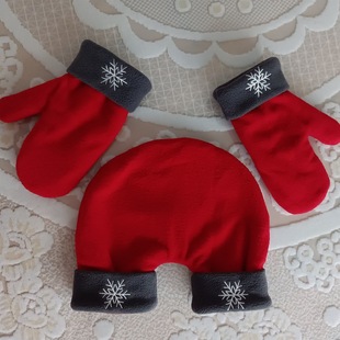 2021 new winter simple cold-proof Korean style lovers hand in hand give polar fleece winter hand in hand