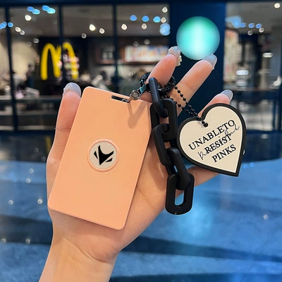 Car key bag – Card Holder Car Key Case - cute-pink-love-chain