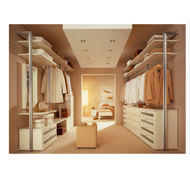 DIY 立柱式整体衣帽间立柱开放式衣柜