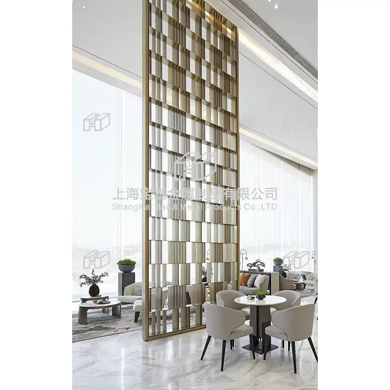 金属不锈钢屏风 金属不锈钢饰品 商铺装修材料 定制形象墙