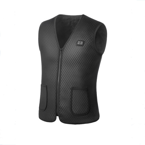 Heated Vest Men's Electric Heating Waistcoat Warm Charging Smart Heating Clothes Coat Middle-aged and Elderly Heated Waistcoat Winter 