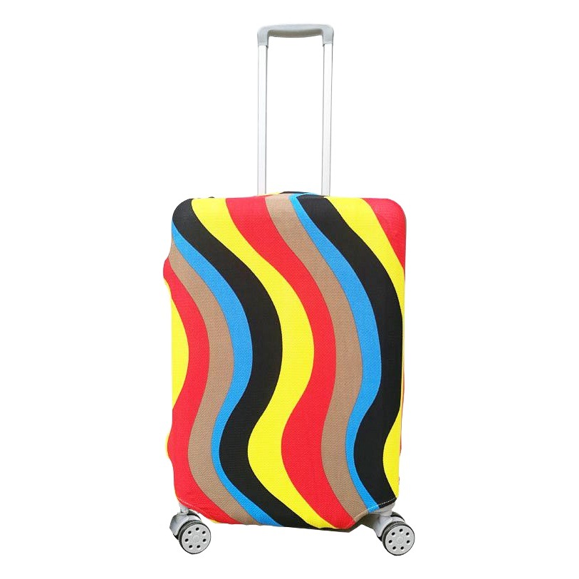 Caja de equipaje cubierta protectora caja de la carretilla corrugado conjunto embarque amor patrón equipaje Polka Dot cubierta protectora entrega de una sola pieza