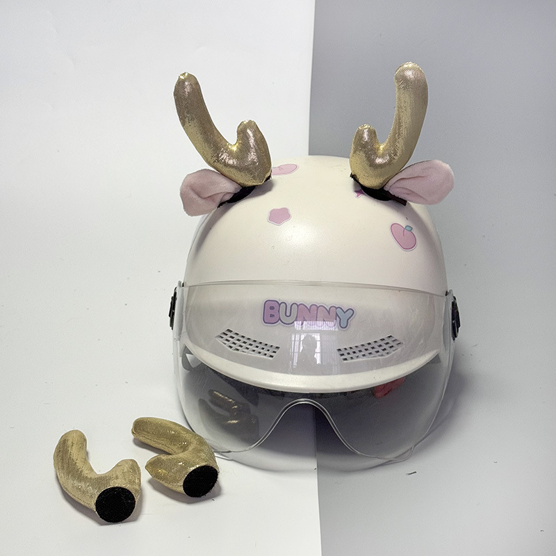 Motorcycle Helmet Horns Dragon Ears Accessories Retro Helmet Cat Bear Deer