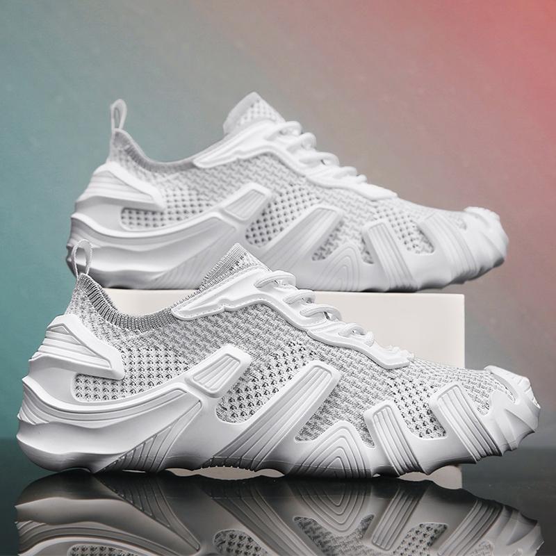 Zapatos de moda para hombres, primavera y verano, zapatos de hombre voladores, calcetines transpirables, zapatos deportivos casuales para hombres, estudiantes