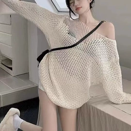女式针织衫;连衣裙;女式马甲